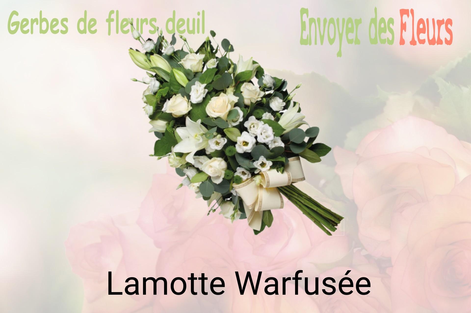 Gerbe de fleurs de deuil livrée à Lamotte-Warfusée